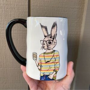 NWOT large rabbit hipster mug